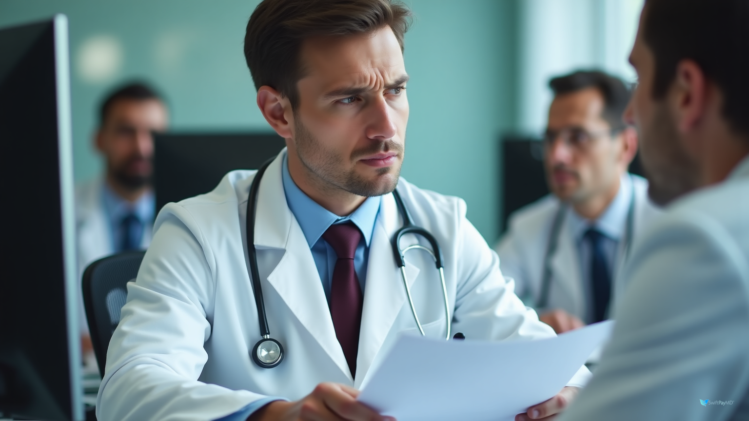 mobile charge capture technology scanning patient demographics preventing medical billing claim denials from incorrect patient information dirty data healthcare revenue cycle management